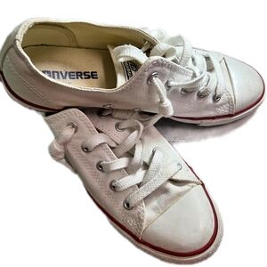Converse Women's White and Red Sneakers